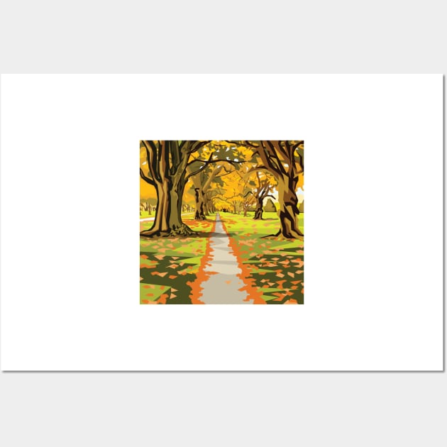 Hagley Park Walk Wall Art by irajane